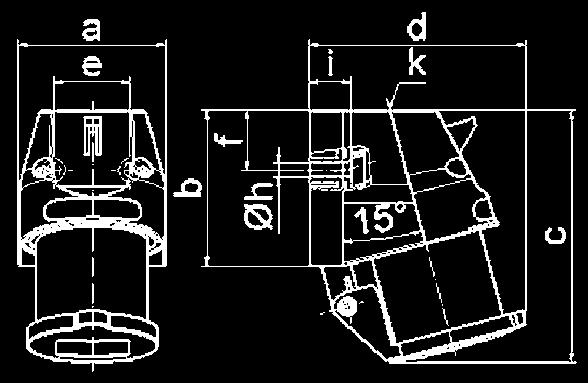 SURFACE MOUNTING APPLIANCE INLETS IEC 60309-1/2, EN 60309, VDE 0623 Sure Mountng Applne Inlet