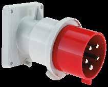 APPLIANCE INLETS WITH FLANGE IEC 60309-1/2, EN 60309, VDE 0623 Applne Inlet wth Flnge Quk-Connet TE Srewless termnls 10 ngle Hgh-temperture-resstnt ontt rrer 16 3 27209 27121 27210 10 140 16 4 27211