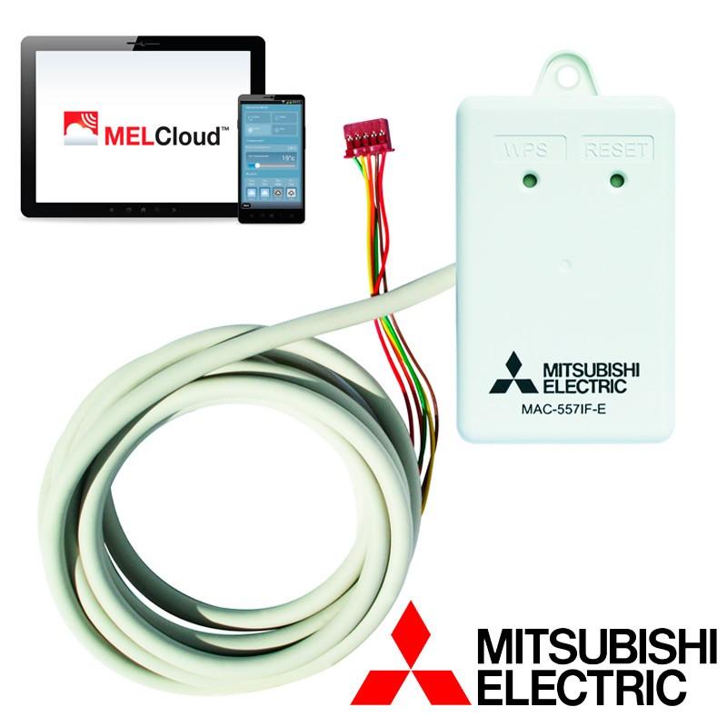 Mitsubishi Electric Mahdollistaa linkittämisen palvelimelle Wi-Fi reitittimellä Mahdollista tarkkailla ja säätää lämmitystä ja