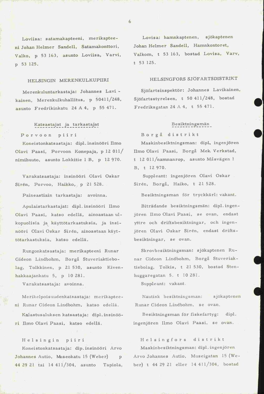 Gideon Sirén, p 53 125. Johannes nimihuuto, Sirén, t 12 t 53 125.