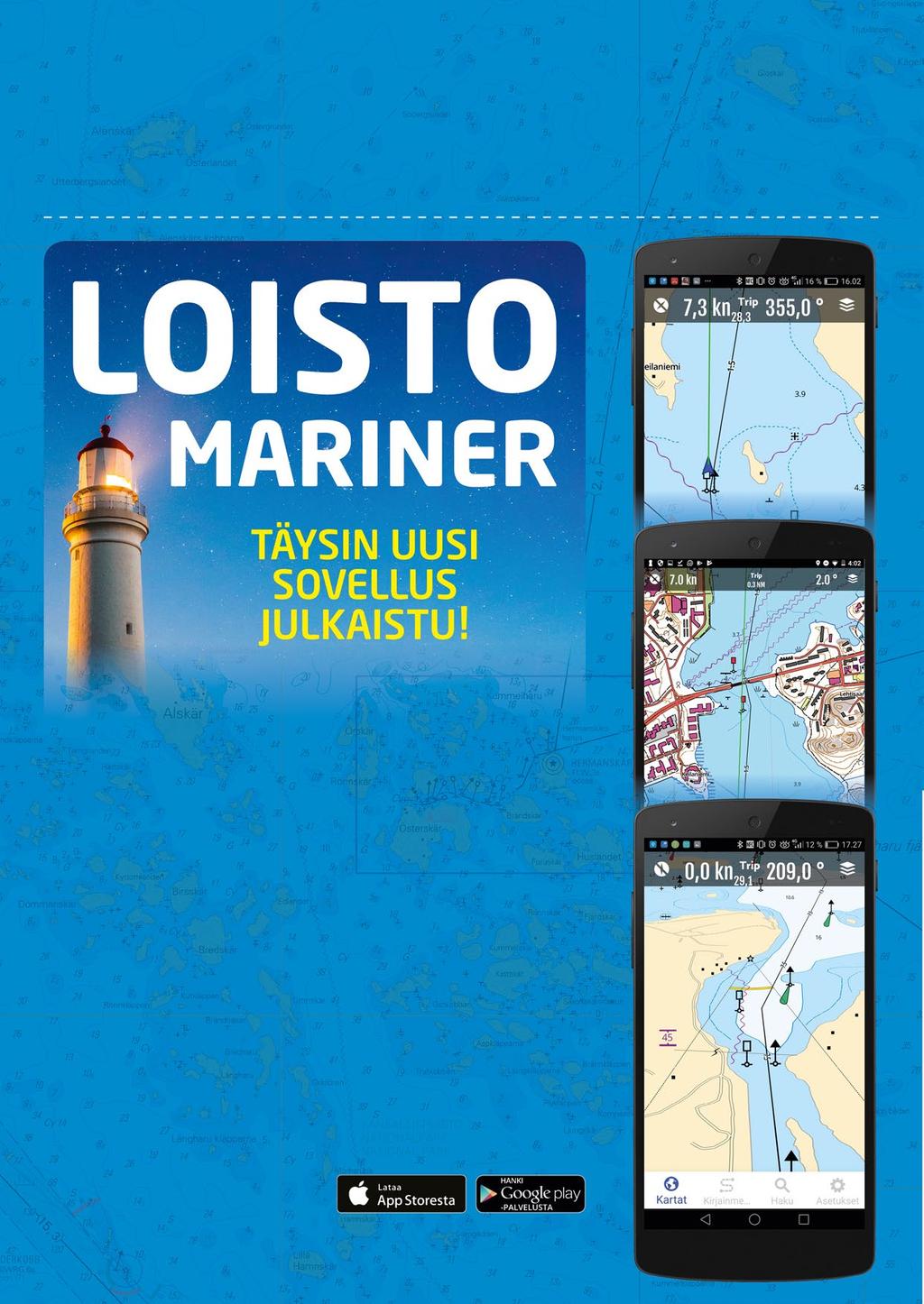 Loisto-ohjelmistot 26 Loisto navigointi- ja karttasovellukset vesille ja kaikkeen ulkoiluun!