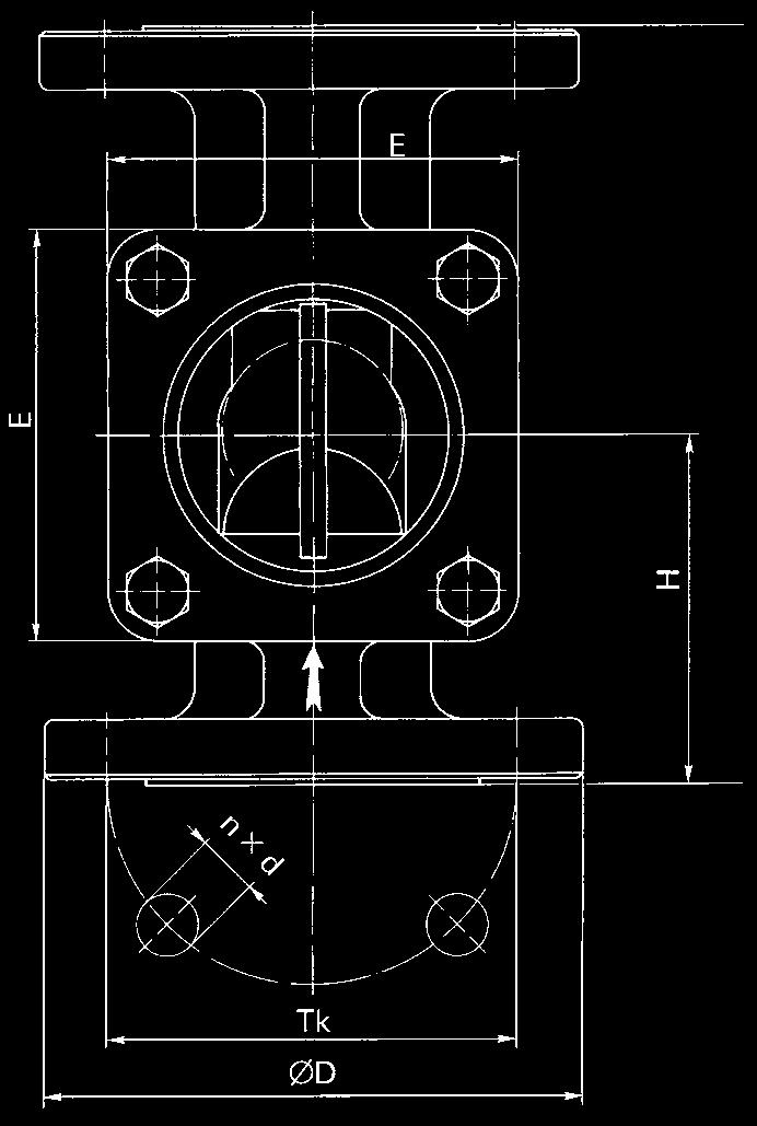 3 PFA-vuorattu (ASTM 395) Kansi Ductile-rauta GGG 0.