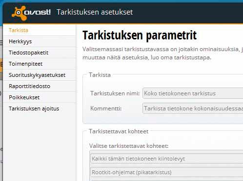 Valitse kohdassa Tarkista mahdollisesti vaihtoehto Ota käyttöön, jos haluat sisällyttää tarkistukseen mahdollisesti haitallisia ohjelmia,