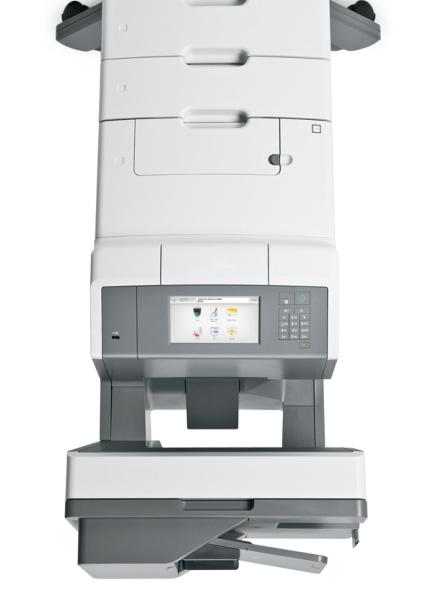 Tuetut enimmäiskokoonpanot 39 Lexmark X740 -sarja Tulostin valinnaisilla lokeroilla ja tulostintuella: Kääntyvä teline 3052765: Tuetut tulostinmallit: X746 ja X748