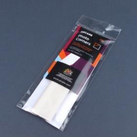 Infinity Archival Mylar Photo Corners (SMALL) sivun pituus 1,3 cm tuotenumero: 25330020 pakkauskoko 240 kpl à 18,40 (14,84 ) Lineco