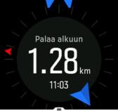 Avaa pikavalintavalikko pyyhkäisemällä ylöspäin tai painamalla alapainiketta. 4.