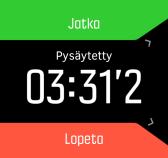 Kuvakkeet vilkkuvat harmaina, kun haku on käynnissä ja muuttuvat vihreiksi, kun signaali löytyy.