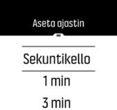 Tämän jälkeen kello korjaa ajan muutokset GPS-ajan avulla. Voit asettaa ajan ja päivämäärän sekä vaihtaa ajan ja päivämäärän esitysmuotoa kohdassa YLEISET» Kello/pvm.