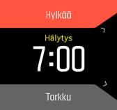 Torkkuaika on 10 minuuttia ja sen voi toistaa enintään 10 kertaa. Jos annat herätyksen soida, se siirtyy automaattisesti torkkutilaan 30 sekunnin jälkeen. 3.34.