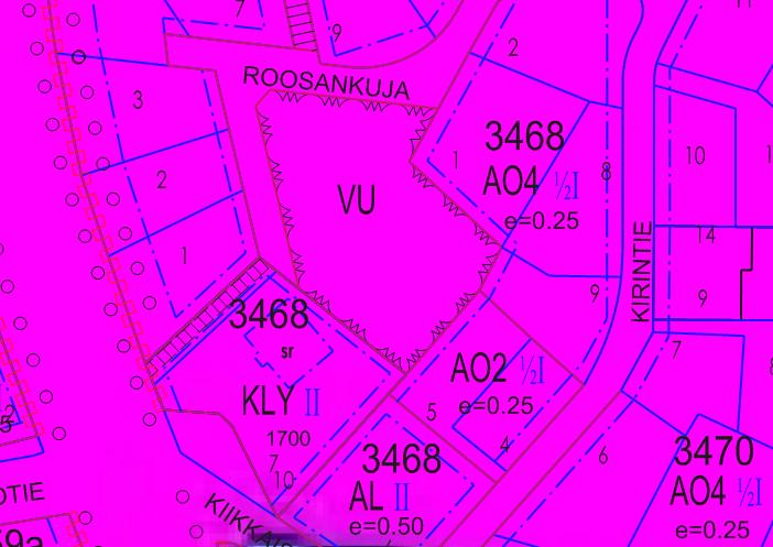 /7 Kaavamuutosalueen maaperä on alliota (uva ). Kiinteistö on oonaisuudessaan tasainen.