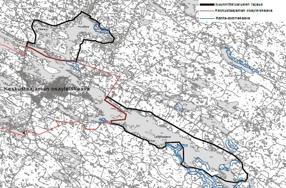 Yleiskaavat Lammasjärven rantaosayleiskaava Suunnittelualue on keskustaajaman välittömässä läheisyydessä jatkaen keskustaajaman kaava-aluetta.