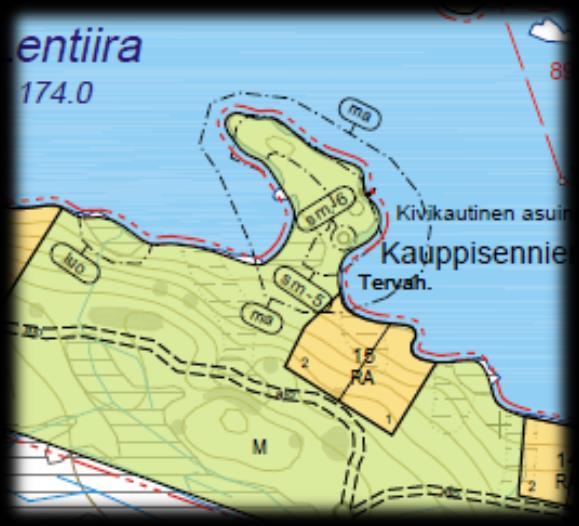 Kaava-alue on pääosin UPM Kymmene Oyj:n omistamilla mailla ja