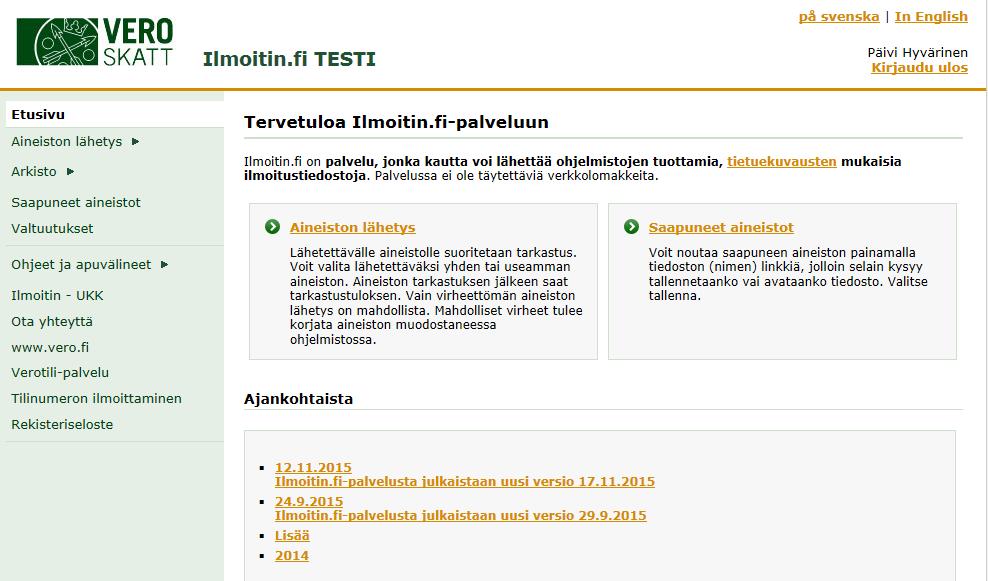 Tiedoston lähettämisen