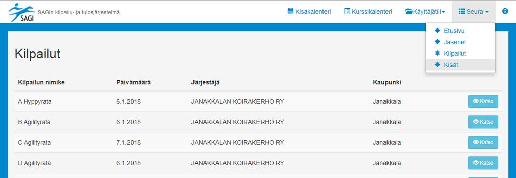 4. KILPAILIJAN TIETOJEN MUUTTAMINEN ENNEN