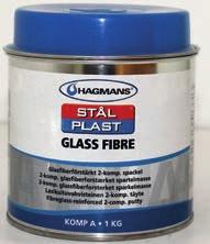 Käyttöaika 6 8 min, hiontakuiva 60 min 20 C. 13,90 0,2 l (69,50/l) Stålplast Polyester Repair Kit 2-komponenttinen lasikuidun korjaussarja.