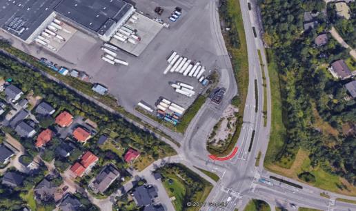 Nihtisillalta (mt 114) käännyttäessä