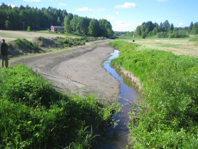 115 l/s Tulvatasanne keskivedenkorkeudella (Ympäristötekniikan insinööritoimisto Jami Aho; lisätietoa