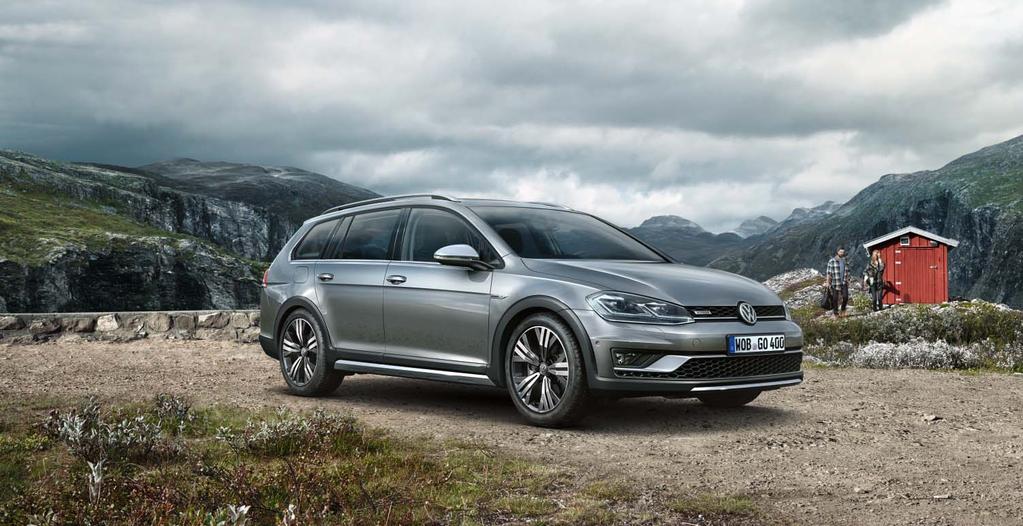 alusta, kattokaiteiden ja suuren tavaratilan ansiosta Golf Alltrack on valmis kaikkiin