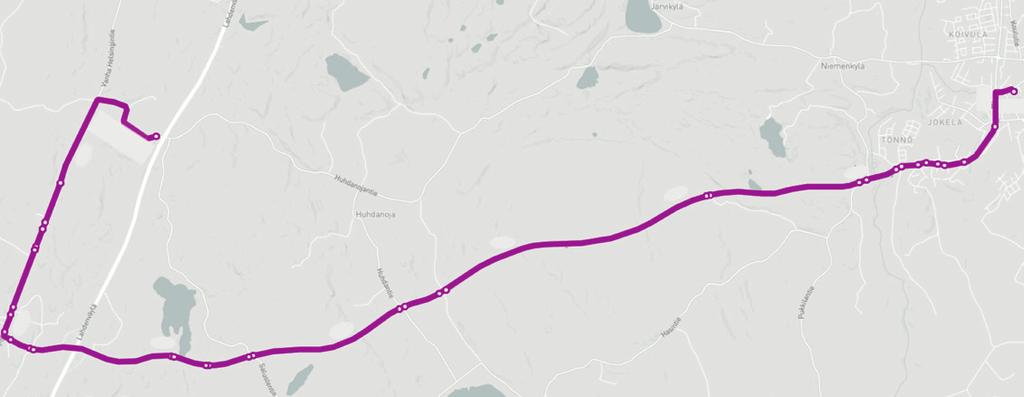 REITTIKARTTA Hennan asema E75 Helsingintie Orimattila Orionaukio BUSSILIPUT Lahden seudun liikenteessä bussimatkan voi maksaa Waltti-kortille ladatulla kaudella/arvolla, käteisellä bussissa tai