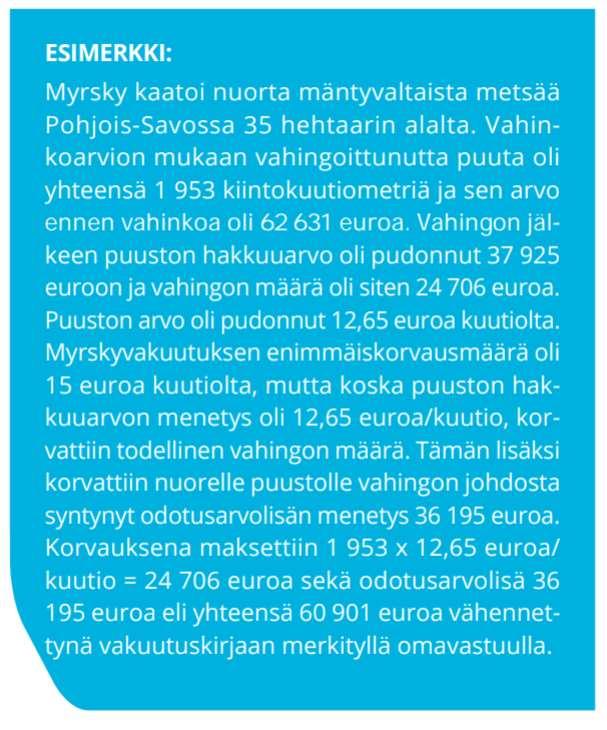 Kuva 4. Metsävakuutuksen tasot. (LähiTapiola 2017a).