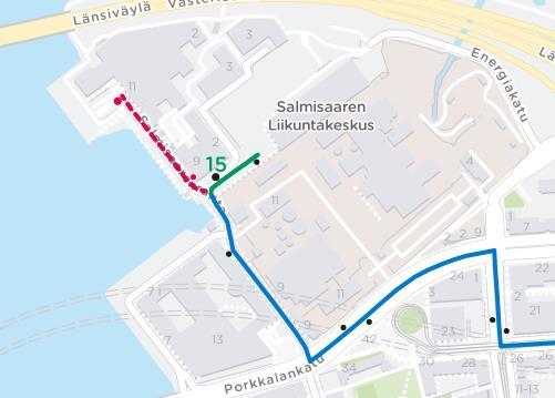 11 Muut Helsingin sisäisten linjojen muutokset Linja 15 Linjalle lisätään yksi kokopäiväauto, jolloin linjalle saadaan liikennettä 20 minuutin vuorovälillä myös ruuhka-aikojen välille.