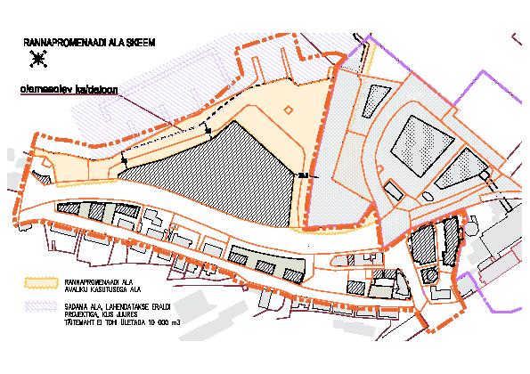 Vältida platool linnakapsli teket ning tagada kvartali läbinähtavus pääsetavus ning luua logistiline ühenduslüli rannapromenaadi näol Patarei vangla, Meremuuseumi ja linnahalli territooriumile