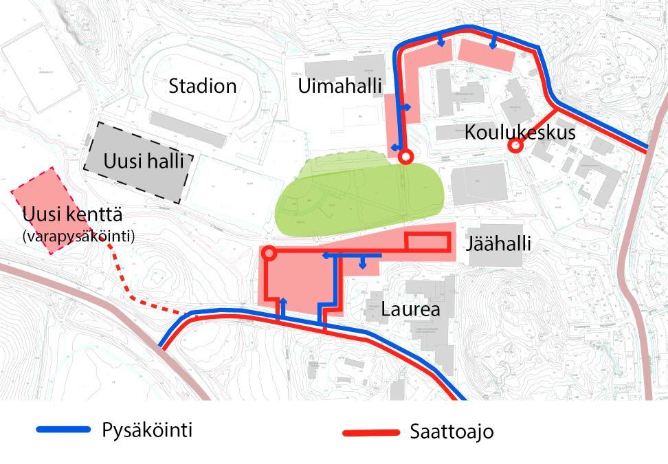 s. 6 / 11 Suunnitelmien arvioitu valmistuminen on vuoden 2018 syksyllä. Aiemmat kaavaan liittyvät päätökset Espoon kaupunginhallituksen kilpailukyky- ja elinkeinojaosto päätti kokouksessaan 5.6.2017 59, että Logen i Grondal UF:n nimiin varataan alue urheilu- ja monitoimihallin suunnittelua varten Leppävaaran urheilupuiston stadionin eteläpuolelta.