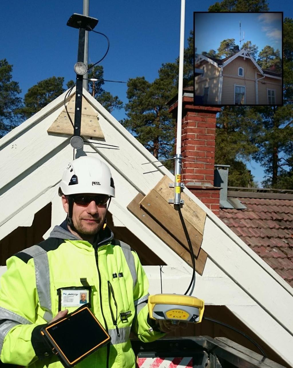 30 Kuvio 11. Hyvä paikka GNSS-lautaselle ja radioantennille.