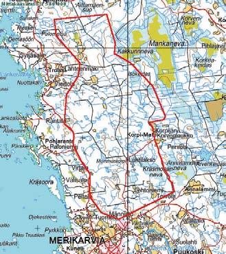 5. Hankkeen muodostaminen 5.1 Lähtökohdat Korpi-Matin tuulivoimapuistoalue on valittu hankkeesta vastaavien tekemien selvitysten perusteella.
