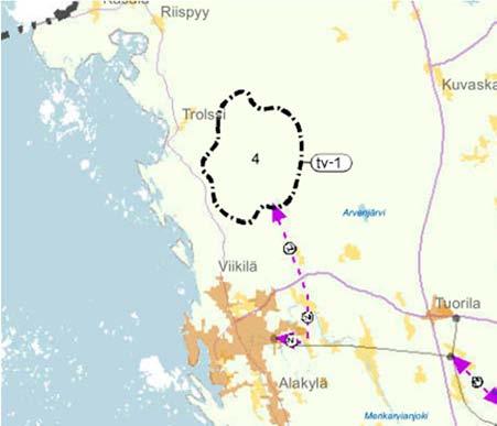 -16.7.2010 välisenä aikana. YVA-prosessiin kytkeytyvän tavoiteaikataulun mukaan kaavaluonnos valmistuu keväällä 2012. Etelässä suunnittelualue rajautuu 19.3.