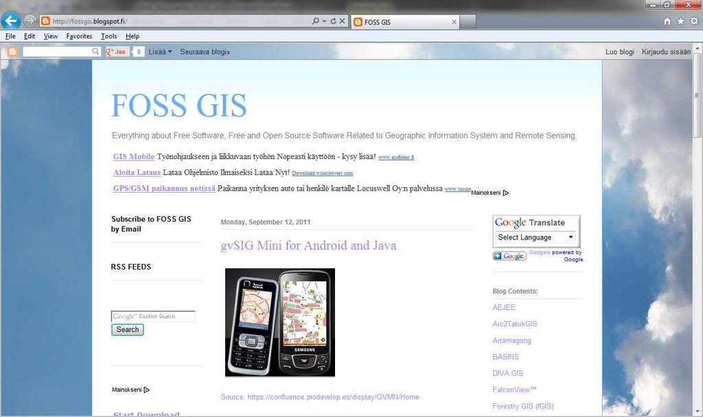 Vapaan lähdekoodin GIS ohjelmistot