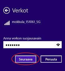 Kirjoita salasana tarkalleen samalla tavalla, kuin se on takaosan tarrassa. Klikkaa Muista tämä verkko ja paina Liity. Apple ipad ➀ Valitse työpöydältä asetukset. ➁ Valitse asetuksista kohta Wi-Fi.