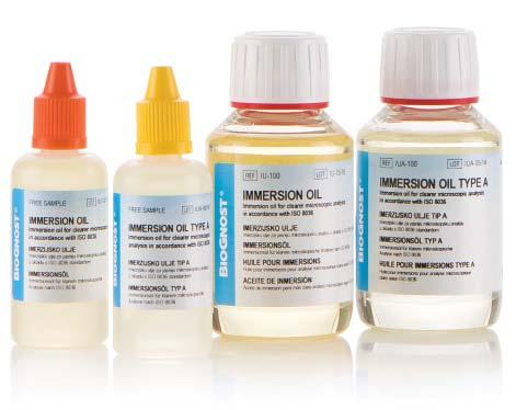 Imerzijsko ulje Imerzijsko ulje za mikroskopsku analizu, s optimalnim viskozitetom od 600-1100 cst.