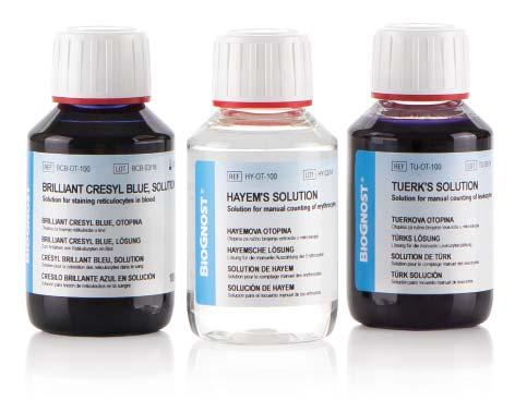 Dodatne otopine za bojenje za hematologiju i citologiju Brilliant Cresyl Blue, otopina Otopina za bojenje retikulocita u krvi.