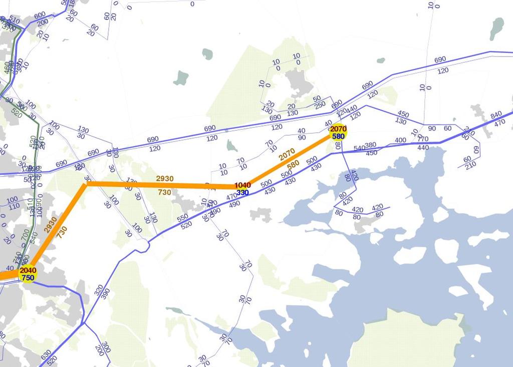 Itäväylän suunnalla metro saattaa lisätä tieliikenteen sujuvuutta merkittävästikin, Itäväylän kehittämisratkaisuista riippuen.
