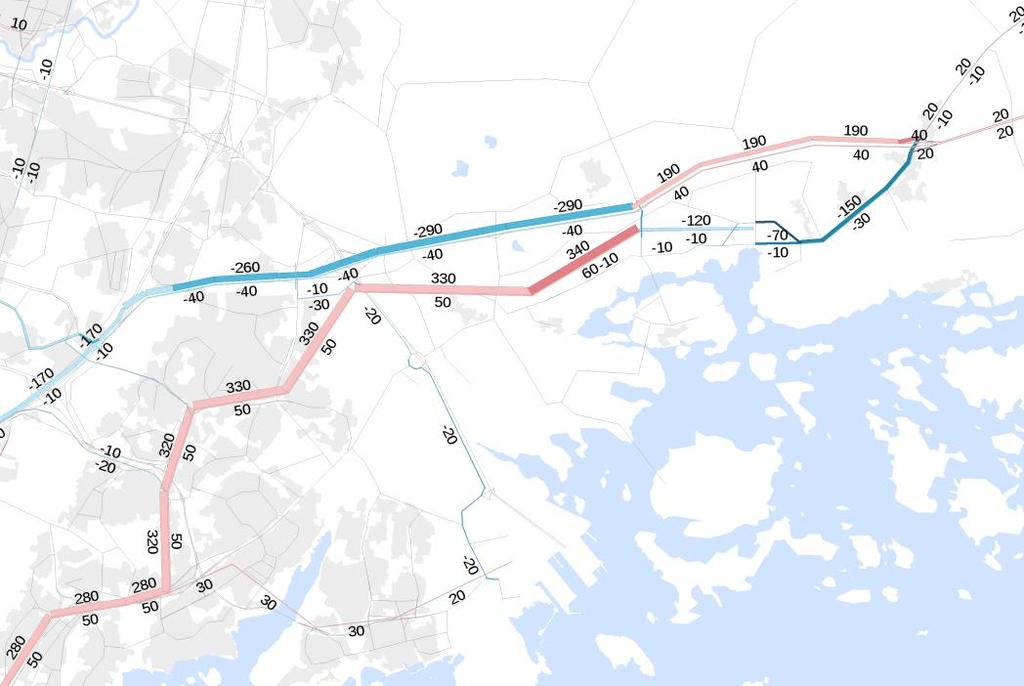 Vaihtoehtotarkastelut pohjoisen metrolinjausvaihtoehdon selvityksessä Pohjoisen linjausvaihtoehdon osalta on tarkasteltu Östersundomin uuden