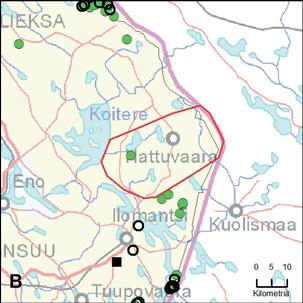 18 28.2.2018 Alueen koko 780 km 2 DNA näytteet Kerätyt näytteet: 1 kpl Onnistuneet määritykset: 1