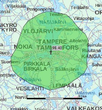 0 Uusi Sastamala 99.6 Uusi Tampere 88.