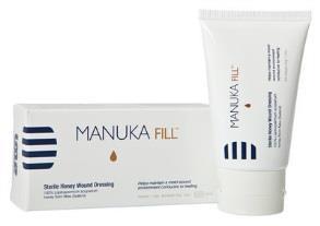 Haavageeli, hunaja 100%, steriili Manuka Fill 15g, 10 kpl (Mediq Suomi Oy) 100-prosenttista uusiseelantilaista Leptospermum scoparium manukahunajaa luo haavaan osmoottisen
