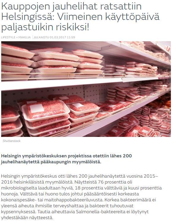 Ruhojen pintahygienia vaikuttaa