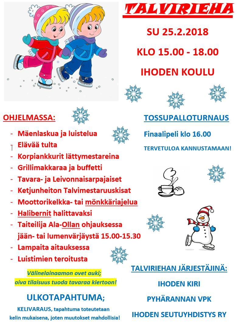 19.00 Ristentie 15. Esillä sääntöjen määräämät asiat. Rohdaisten kyläyhdistys Pleissi Pleissin kevätkokous ma 26.3. Klo 19.00 Mattilanpuistossa Ristentie 15. Tervetuloa!