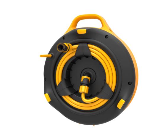 Waterhwheel all-in-one 15m (letku paksuus 9mm) Seinään kiinnitettävä Ruohopidike Kiinnitä pidike kelaan ja