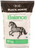 osan säilörehusta tai sokeripitoisuus heinästä 501465681 31,95 501957664 19,95 31,95 Black Horse Balance, 20 kg Kauraton täysrehu joka sisältää hyvin sulavaa ja imeytyvää energiaa ilman kauran