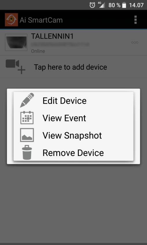 1. Avaa sovellus ja valitse Tap here to add device 2. Klikkaa kohtaa SCAN ja skannaa ruudulla laitteesi takana oleva QR-koodi kuvio tai näpyttele koodisi UID kohtaan.