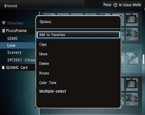 3. OK 4 [Copy] 1 OK 2. :[Move] :[Delete] :[Rename] :[Multiple-select] : [Move] 1 OK 2. [Delete] 1.». OK[Yes] 2.. OK[Rename] 1.». 2 /( 24) 3 aa 4 [Multiple-select] 1. 2.OK :. OK. :[Add to Favorites].