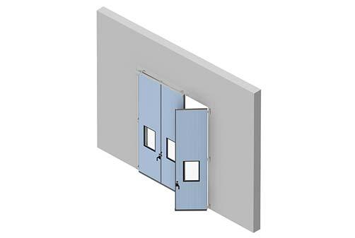 2.3 Käyntiovi Kulkemisen helpottamiseksi taitto-ovi voidaan varustaa käyntiovella.