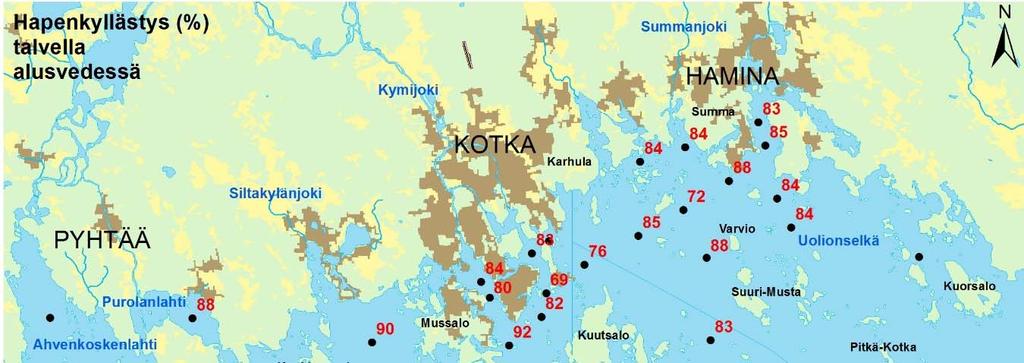 Pyhtää-Kotka-Hamina merialueella näytteenoton
