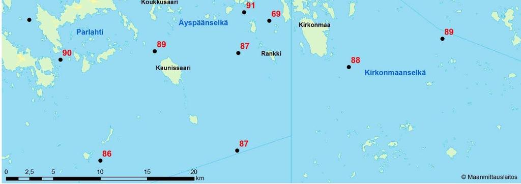 Alusveden hapenkyllästys (%)  aikaan