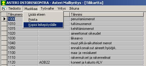 24/109 KÄYTTÖOHJEET Asteri Ostoreskontra 4.