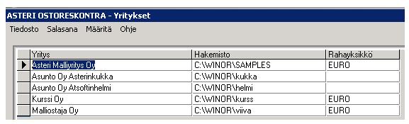 40/109 KÄYTTÖOHJEET Asteri Ostoreskontra 4.12.